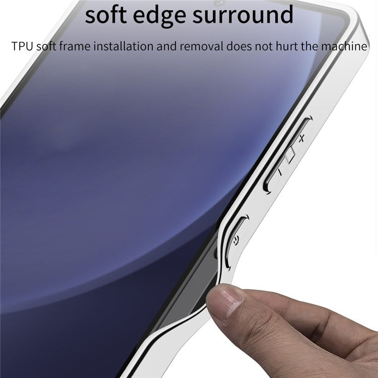 GKK For Samsung Galaxy S25 Ultra Case TPU+PC+PU Phone Back Cover Electroplating - Starlight