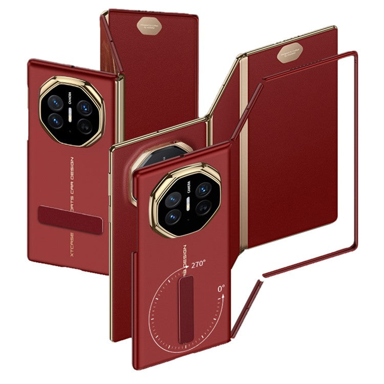 GKK For Huawei Mate XT Ultimate Case Ultra Thin Hard PC Phone Back Cover with Kickstand - Red