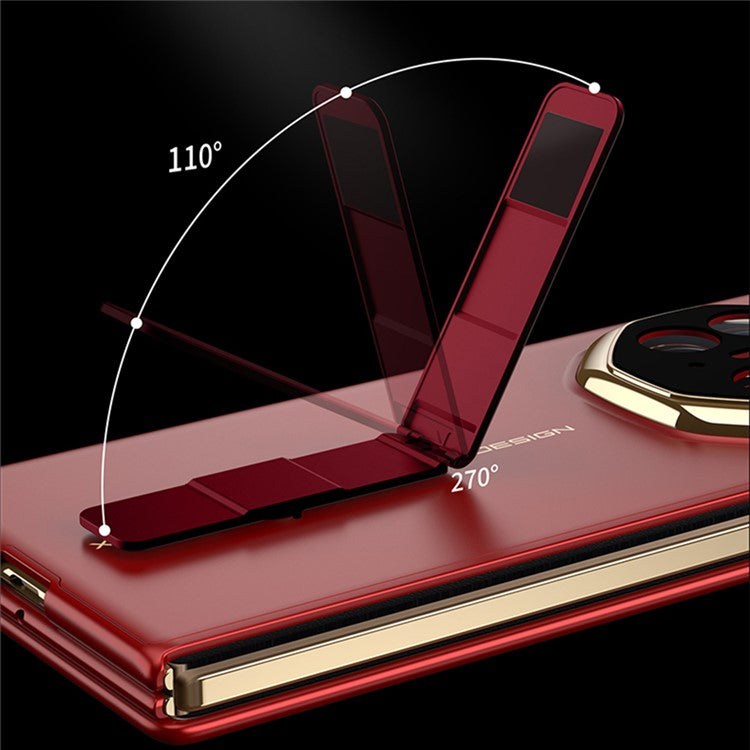 GKK For Huawei Mate XT Ultimate Case Ultra Thin Hard PC Phone Back Cover with Kickstand - Red