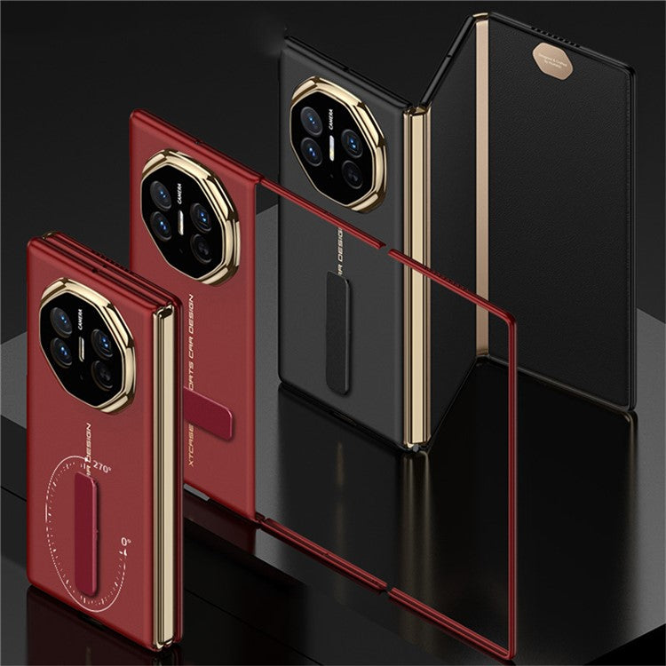 GKK For Huawei Mate XT Ultimate Case Ultra Thin Hard PC Phone Back Cover with Kickstand - Red