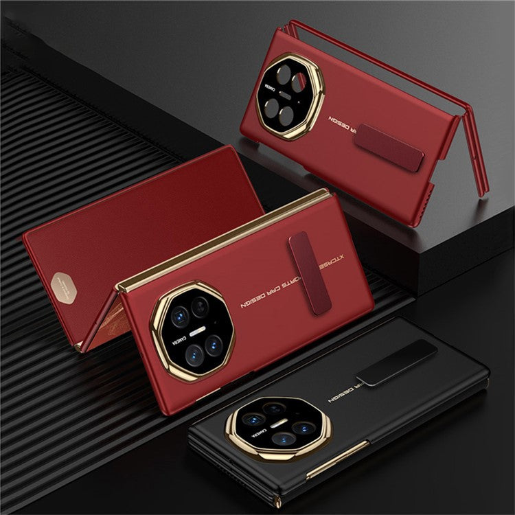 GKK For Huawei Mate XT Ultimate Case Ultra Thin Hard PC Phone Back Cover with Kickstand - Red