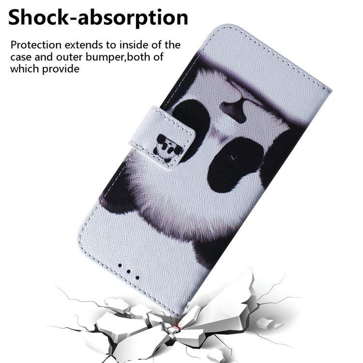 For OnePlus 13 Wallet Case Pattern Print Leather Phone Cover - Panda
