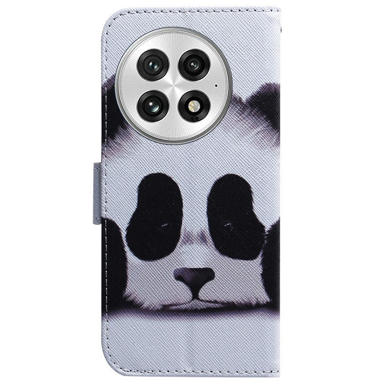For OnePlus 13 Wallet Case Pattern Print Leather Phone Cover - Panda