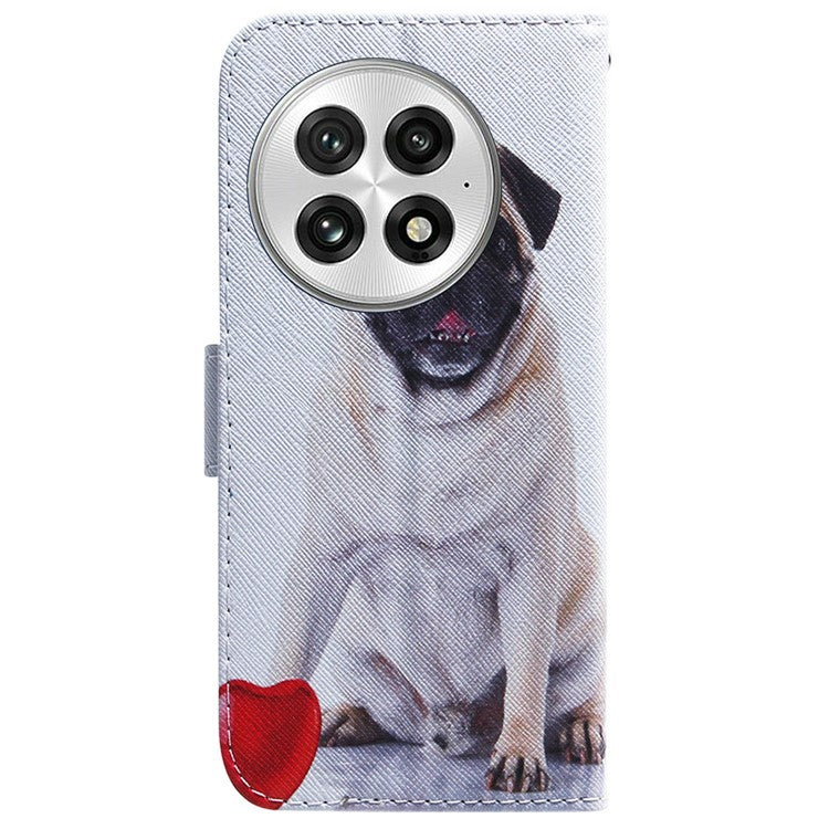 For OnePlus 13 Wallet Case Pattern Print Leather Phone Cover - Dog