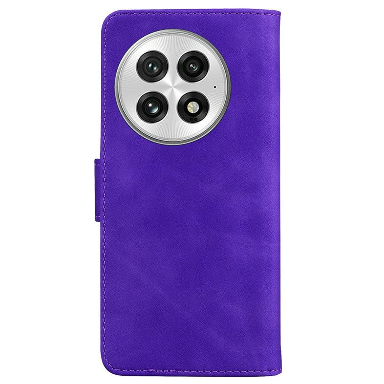 For OnePlus 13 Stand Case PU Leather Phone Cover Butterfly Printed - Purple