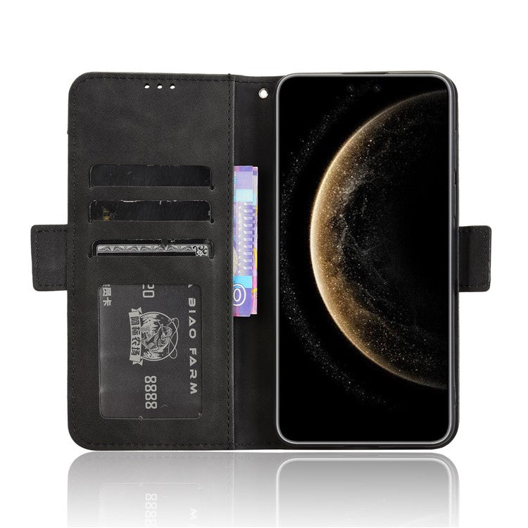 For Huawei Mate 70 Pro+ / 70 Pro Leather Case Phone Wallet Cover with Multiple Card Slots - Black