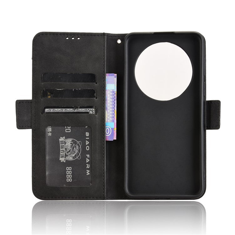 For Huawei Mate 70 Pro+ / 70 Pro Leather Case Phone Wallet Cover with Multiple Card Slots - Black