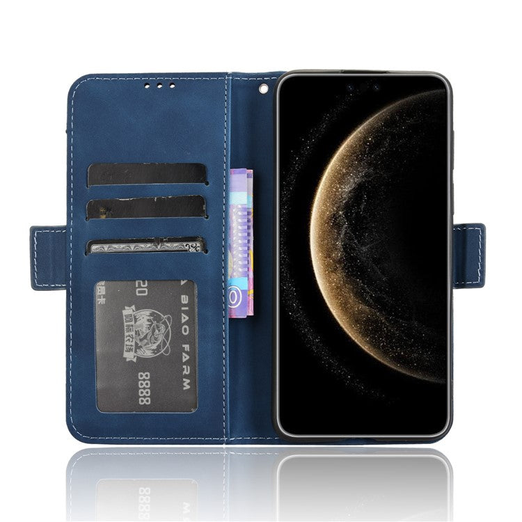 For Huawei Mate 70 Pro+ / 70 Pro Leather Case Phone Wallet Cover with Multiple Card Slots - Blue