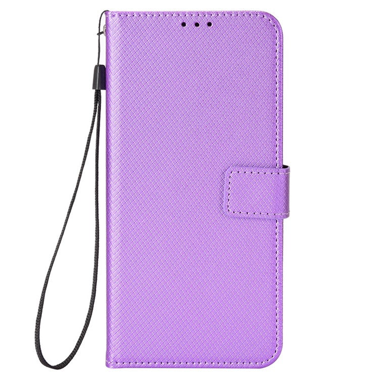 For Huawei Mate 70 Pro+ / 70 Pro Case PU Leather Diamond Texture Wallet Phone Cover - Purple