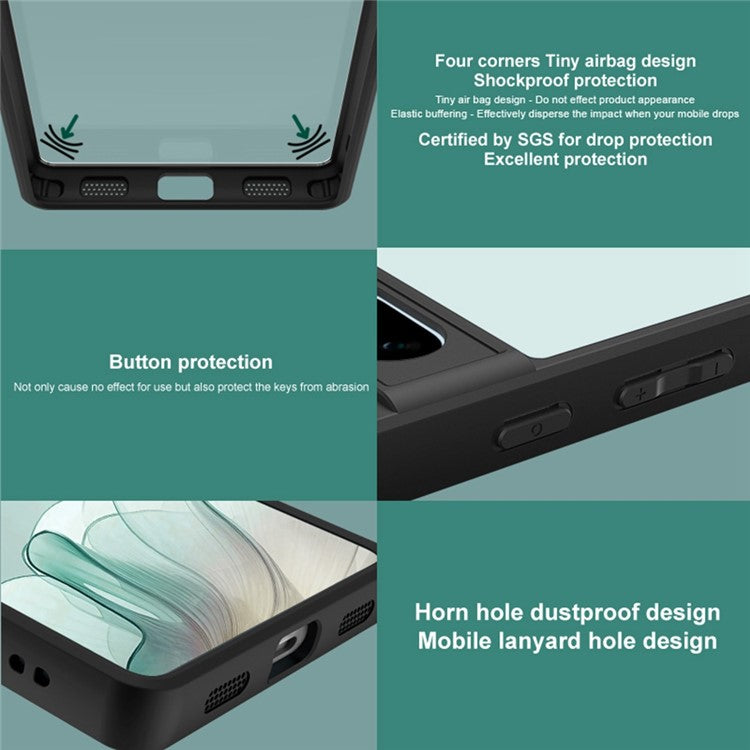 IMAK UX-9A Series for OnePlus 13 Clear Case TPU+PC Phone Cover Reinforced Corners