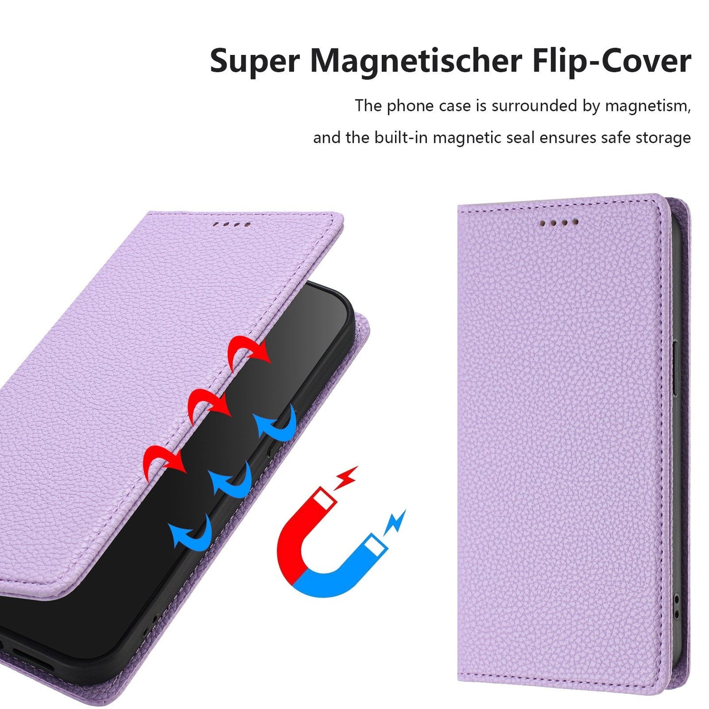For Motorola Edge 50 Neo 5G Wallet Case RFID Blocking Litchi Texture Leather Mobile Cover - Light Purple