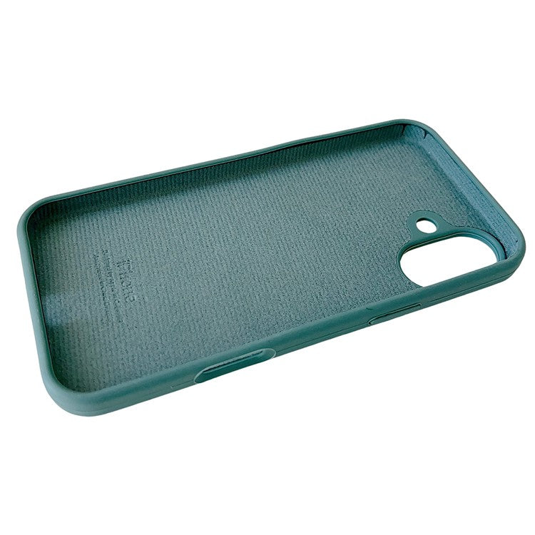 For iPhone 16 Case Silicone Shockproof Phone Protective Cover Shell - Green