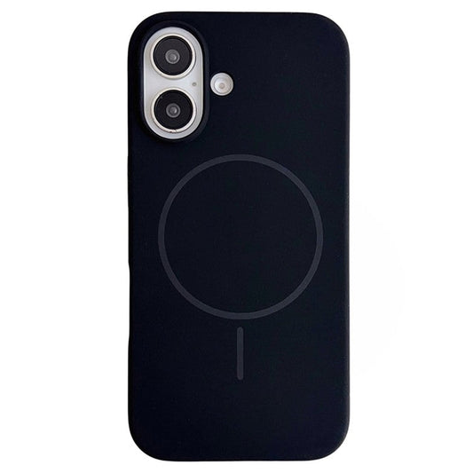 For iPhone 16 Plus Case Compatible with MagSafe Silicone Phone Back Cover - Black