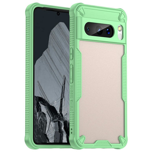 For Google Pixel 8 Pro Case PC+TPU Frosted Phone Back Cover - Green