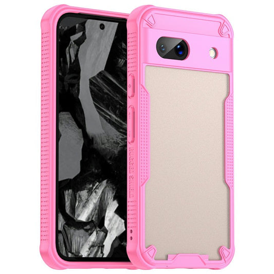 For Google Pixel 8a Case PC+TPU Frosted Phone Back Cover - Pink