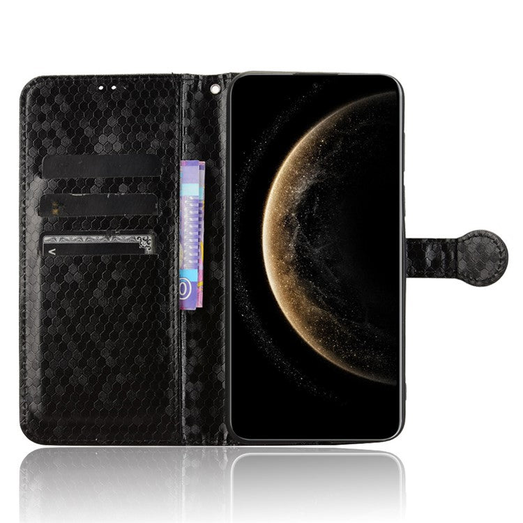 For Huawei Mate 70 Wallet Case Dot Pattern Imprint PU Leather Phone Cover - Black