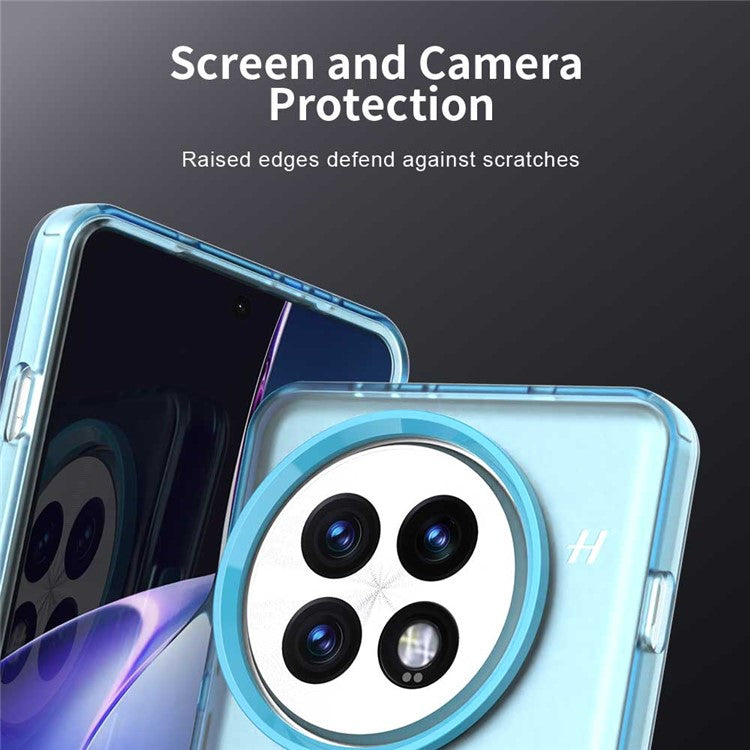 For OnePlus 13 Case Compatible with MagSafe PC+TPU+PET Anti-Drop Phone Cover - Blue