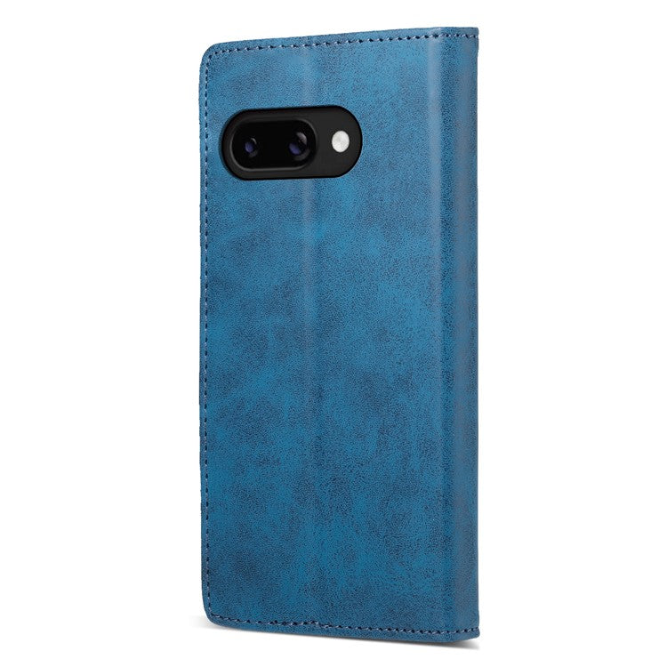 DF-05 For Google Pixel 9a Wallet Case RFID Blocking PU Leather Phone Cover - Blue
