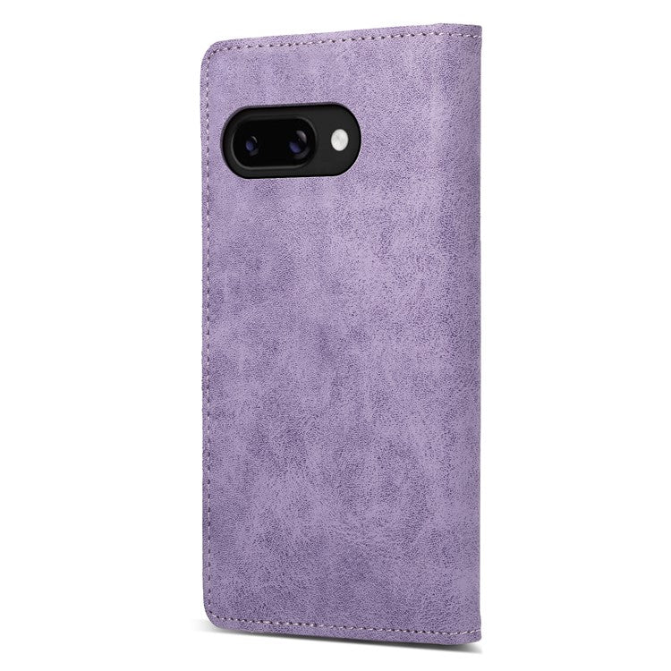 DF-05 For Google Pixel 9a Wallet Case RFID Blocking PU Leather Phone Cover - Purple