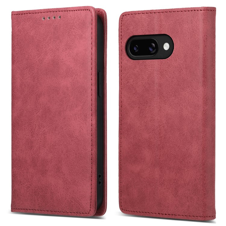 DF-05 For Google Pixel 9a Wallet Case RFID Blocking PU Leather Phone Cover - Red