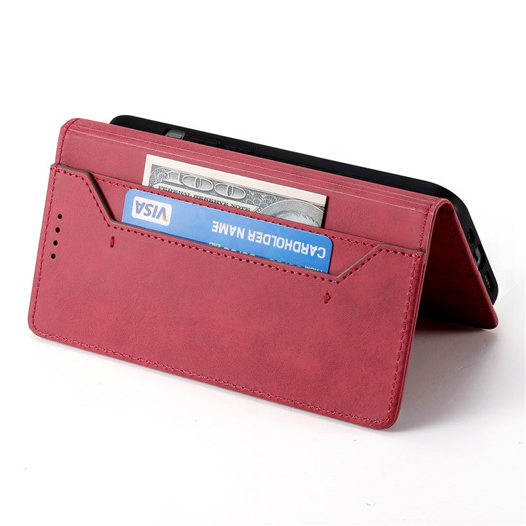 DF-05 For Google Pixel 9a Wallet Case RFID Blocking PU Leather Phone Cover - Red