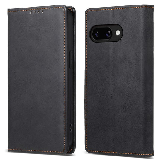 DF-05 For Google Pixel 9a Wallet Case RFID Blocking PU Leather Phone Cover - Black