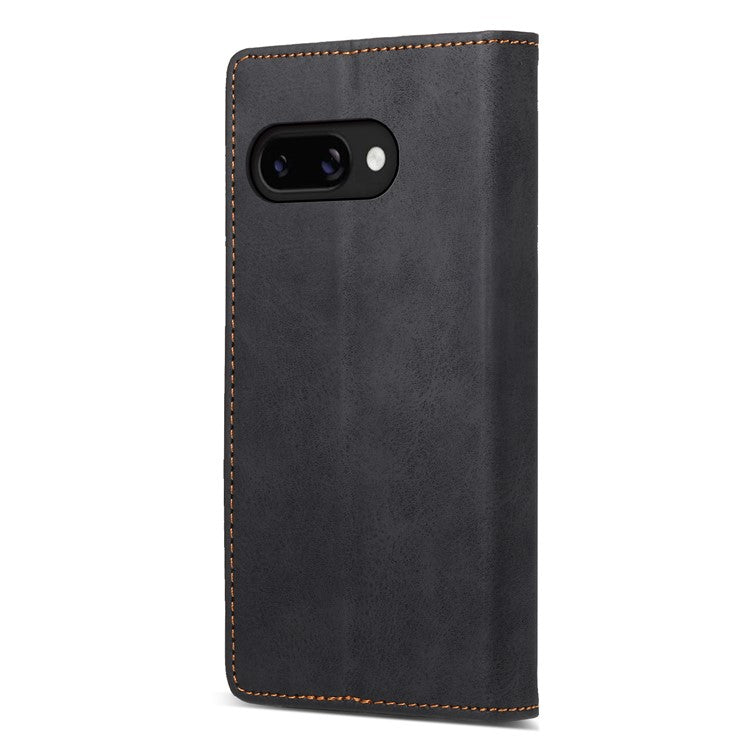 DF-05 For Google Pixel 9a Wallet Case RFID Blocking PU Leather Phone Cover - Black