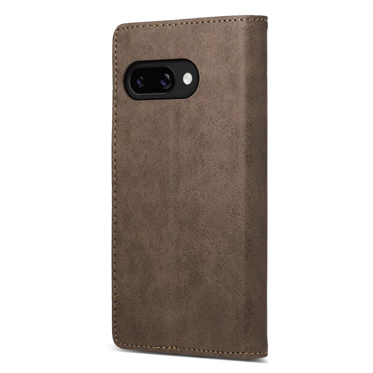 DF-05 For Google Pixel 9a Wallet Case RFID Blocking PU Leather Phone Cover - Brown