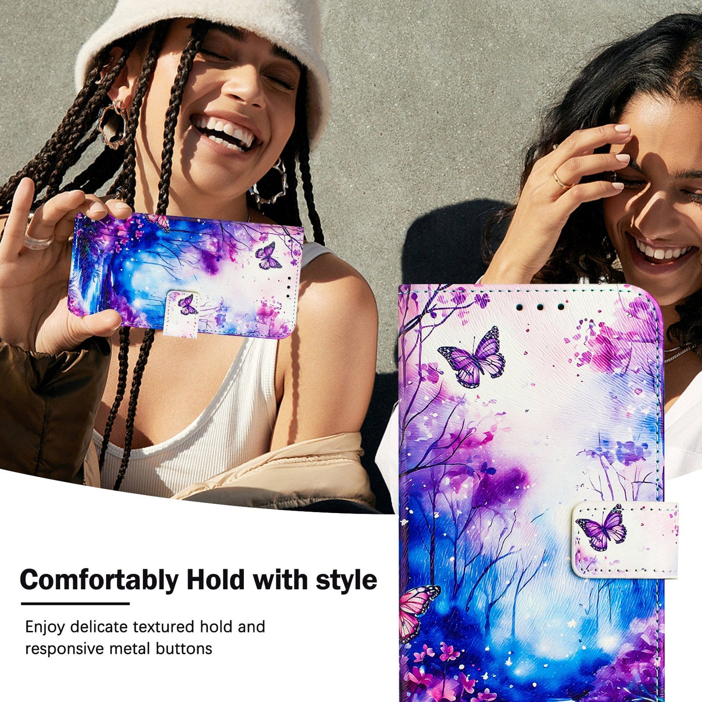 For Motorola Moto G Play (2025) 4G Case Pattern Printing Wallet Phone Cover with Strap - Dream Valley