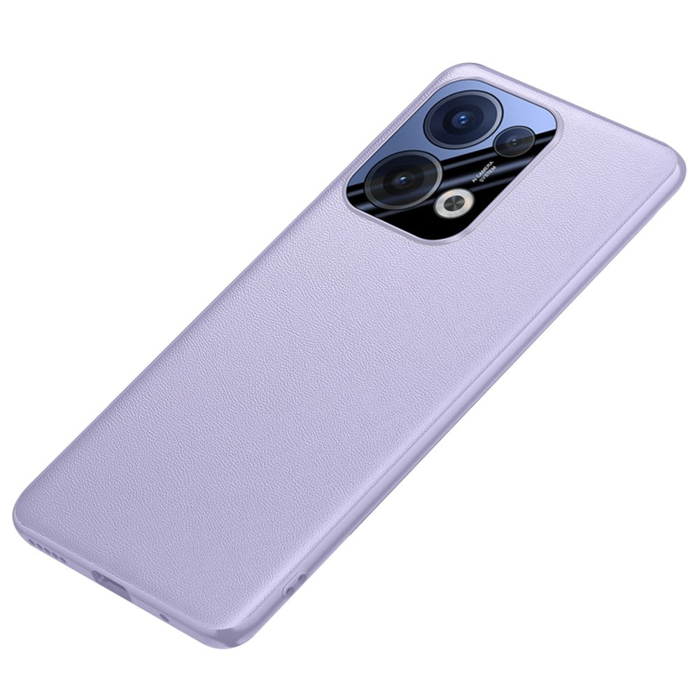 For Oppo Reno13 5G (Global) Case Drop Resistant PU Leather+TPU Phone Cover - Purple