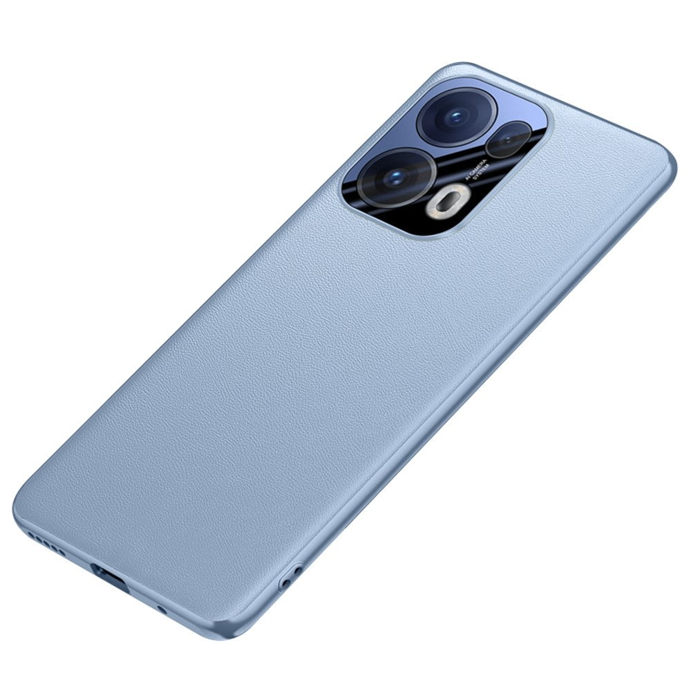 For Oppo Reno13 Pro 5G Case Drop Resistant PU Leather+TPU Phone Cover - Blue