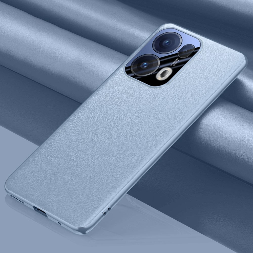For Oppo Reno13 Pro 5G Case Drop Resistant PU Leather+TPU Phone Cover - Blue
