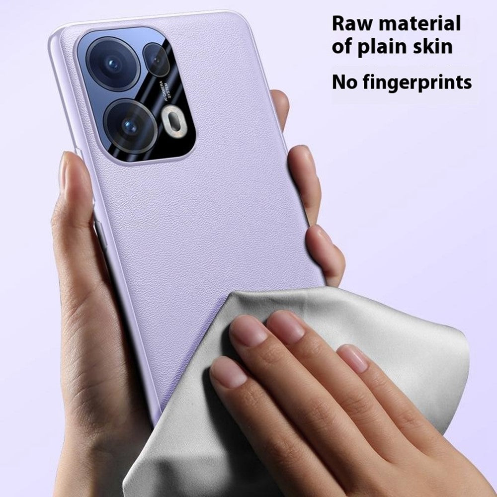 For Oppo Reno13 Pro 5G Case Drop Resistant PU Leather+TPU Phone Cover - Black