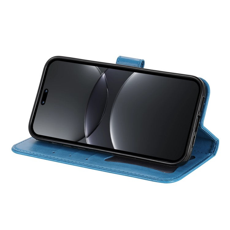 For Huawei nova 13 Pro 5G Case PU Leather Wallet Floral Phone Cover Stand View - Blue