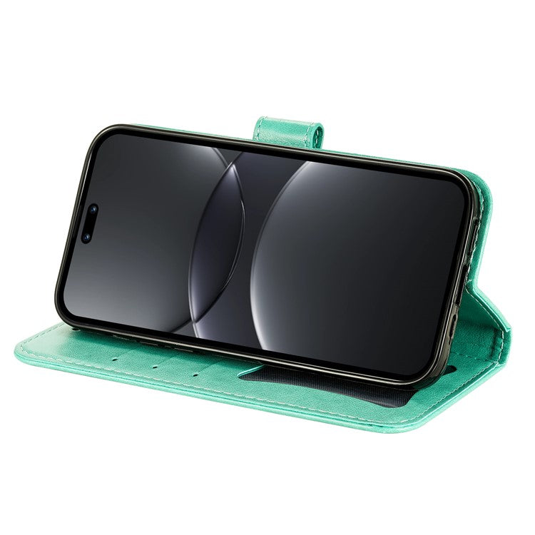 For Huawei nova 13 Pro 5G Case PU Leather Wallet Floral Phone Cover Stand View - Green