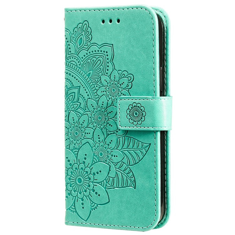 For Huawei nova 13 Pro 5G Case PU Leather Wallet Floral Phone Cover Stand View - Green
