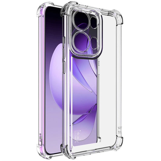 IMAK UX-4 Series For Oppo Reno13 Pro 5G Case Straight Frame Four Corner Shockproof Clear TPU Cover
