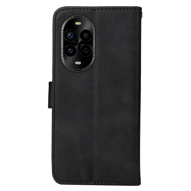For Huawei nova 13 Pro 5G Case Wallet PU Leather Folio Flip Phone Cover - Black