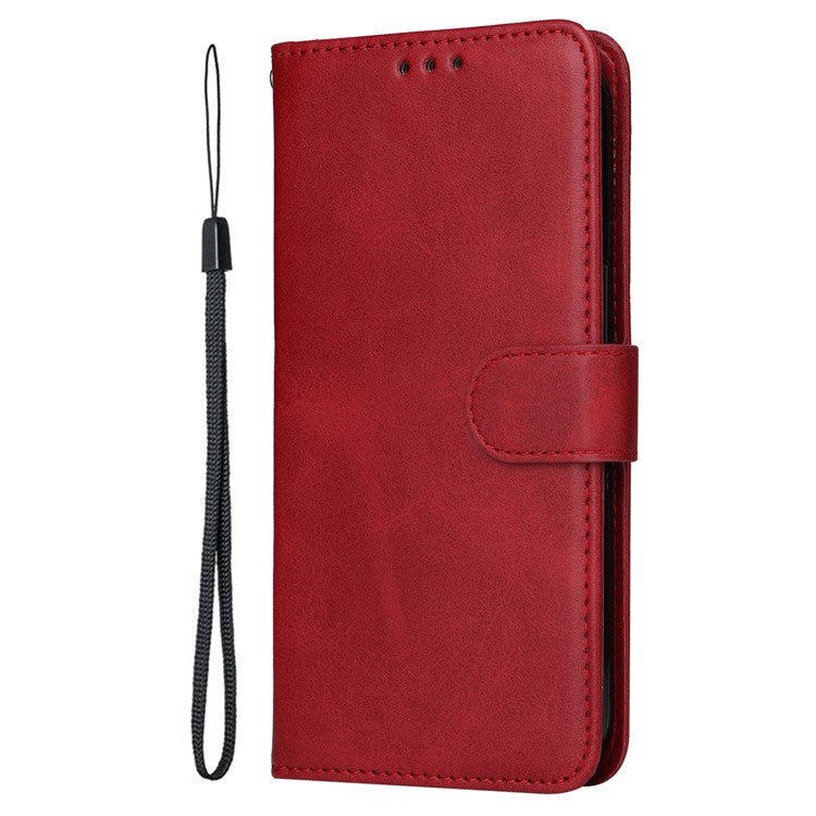 For OnePlus 13 Case Wallet PU Leather Folio Flip Phone Cover - Red