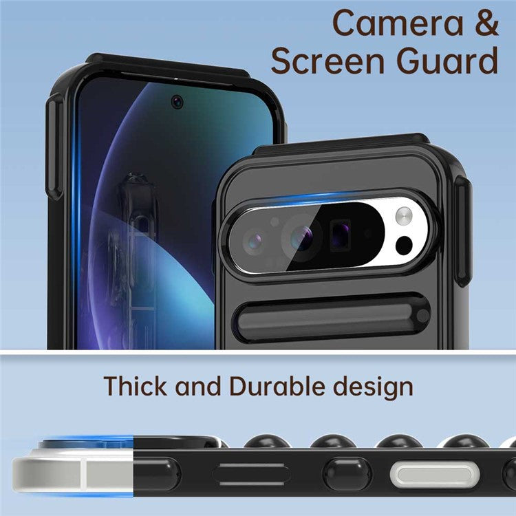 For Google Pixel 9 Pro XL Case Protective TPU Phone Cover - Black