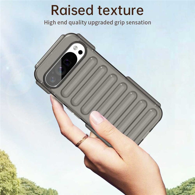 For Google Pixel 9 Pro XL Case Protective TPU Phone Cover - Transparent Grey