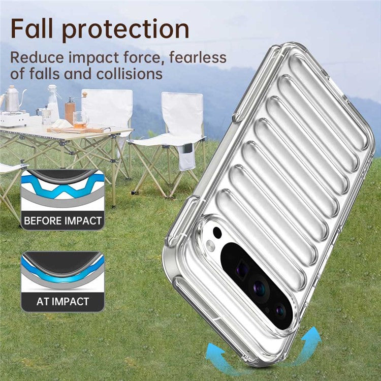 For Google Pixel 9 Pro XL Case Protective TPU Phone Cover - Transparent