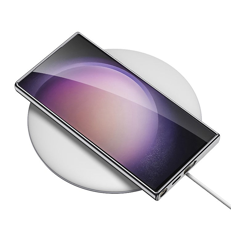 GKK For Samsung Galaxy S23 Ultra Case X Shape Design Protective Hybrid Phone Cover - Carbon Fiber Texture