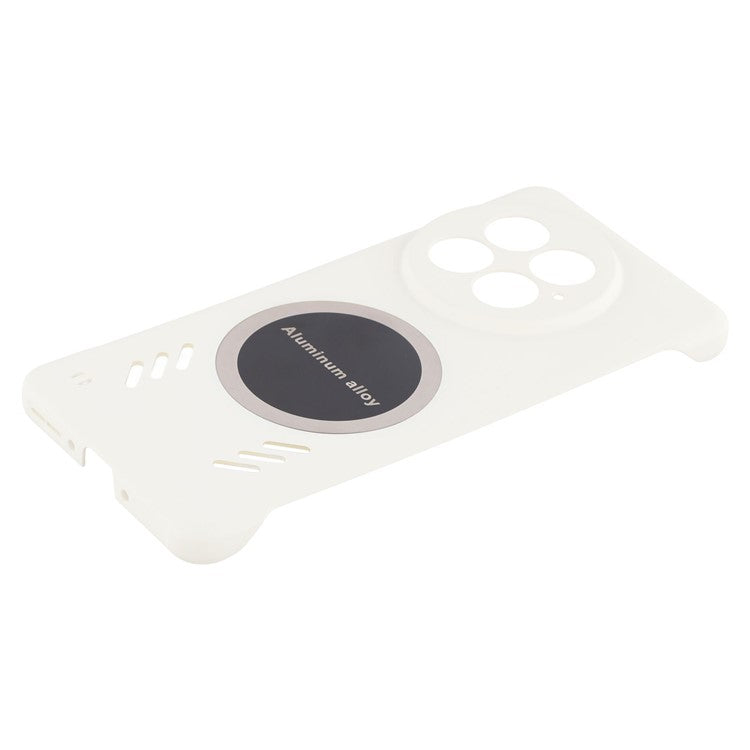 For OnePlus 13 Case Hard PC Frameless Heat Dissipation Phone Cover - White