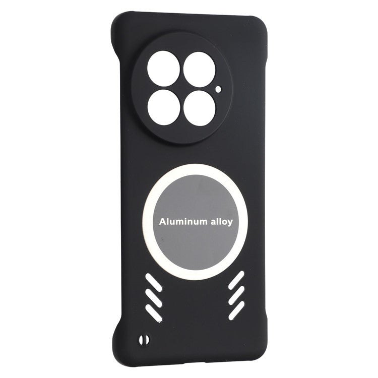 For OnePlus 13 Case Hard PC Frameless Heat Dissipation Phone Cover - Black