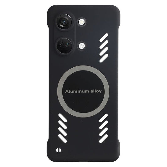 For OnePlus Ace 2V / Nord 3 5G Case Hard PC Frameless Heat Dissipation Phone Cover - Black