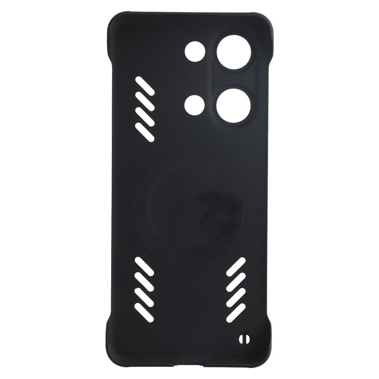 For OnePlus Ace 2V / Nord 3 5G Case Hard PC Frameless Heat Dissipation Phone Cover - Black