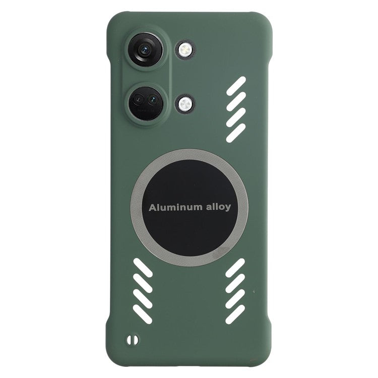 For OnePlus Ace 2V / Nord 3 5G Case Hard PC Frameless Heat Dissipation Phone Cover - Green