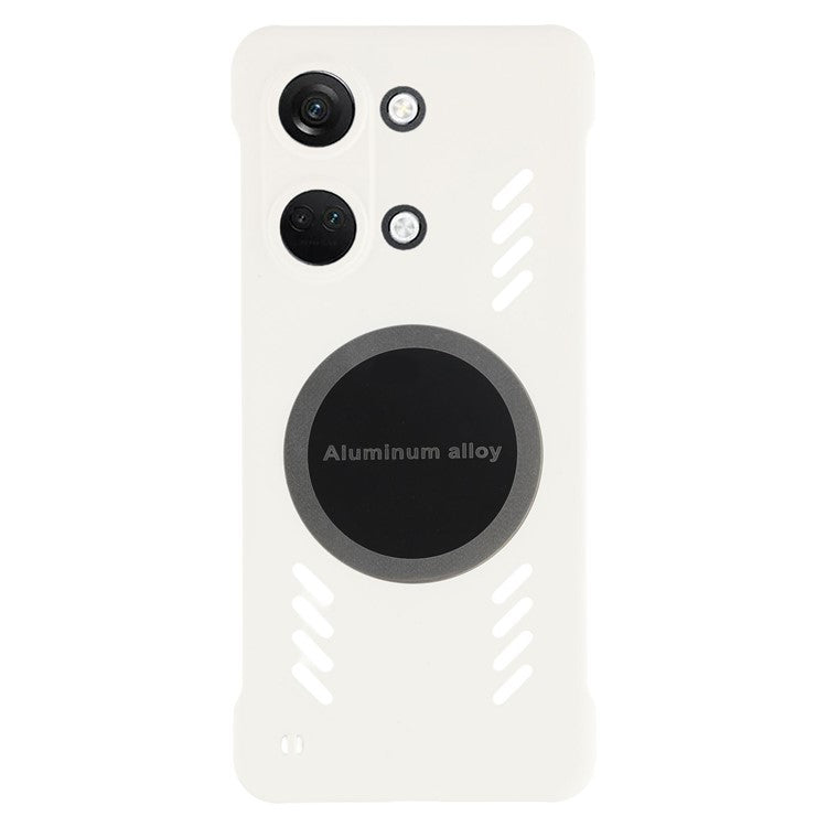 For OnePlus Ace 2V / Nord 3 5G Case Hard PC Frameless Heat Dissipation Phone Cover - White