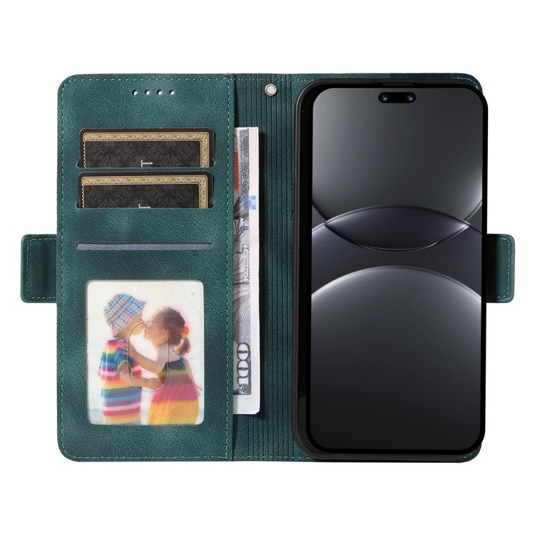 For Huawei nova 13 Pro 5G Case PU Leather Phone Cover Rhombus Starry Imprinted - Green